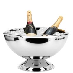 Secchio champagne in acciaio con piede