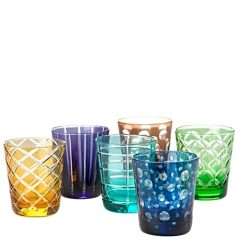 Set 6 bicchieri colorati Cutting Pols Potten