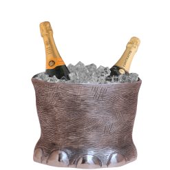 Secchio champagne zampa di elefante in acciaio