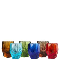Set 6 bicchieri colorati Tumbler Milly Giusti