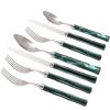 Servizio posate 6 persone Bamboo Verde Rivadossi