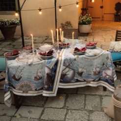 Tovaglia Bounty 170x170 in lino Tessitura Toscana