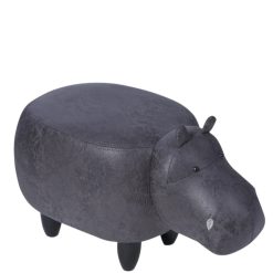 Pouf Imbottito Ippopotamo Grigio scuro