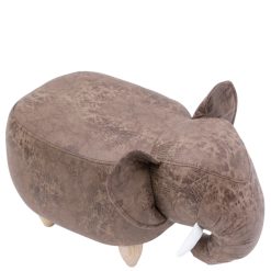 Pouf Imbottito Elefante Marrone
