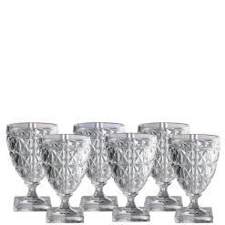 Set 6 bicchieri vino trasparenti Stella Giusti