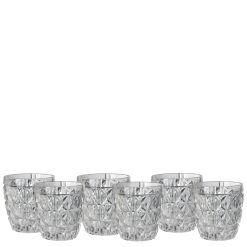 Set 6 bicchieri Stella trasparenti Giusti